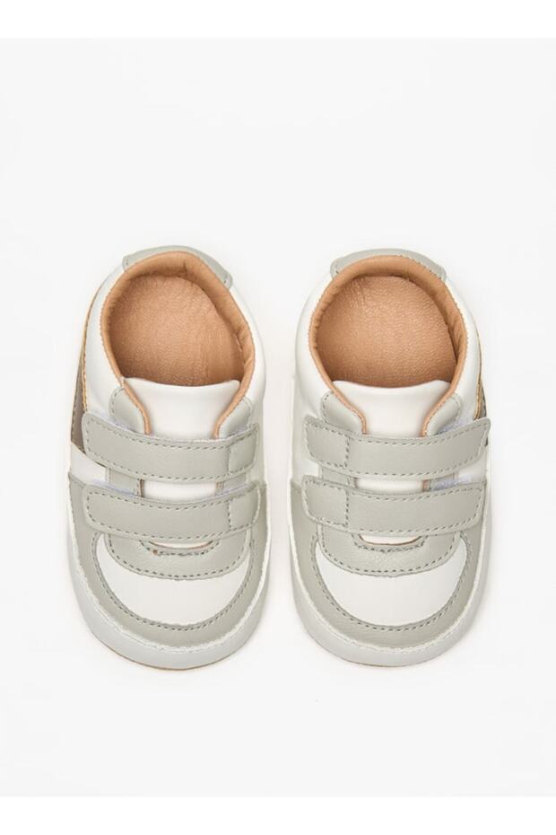 Panelled Booties with Hook and Loop Closure - 5