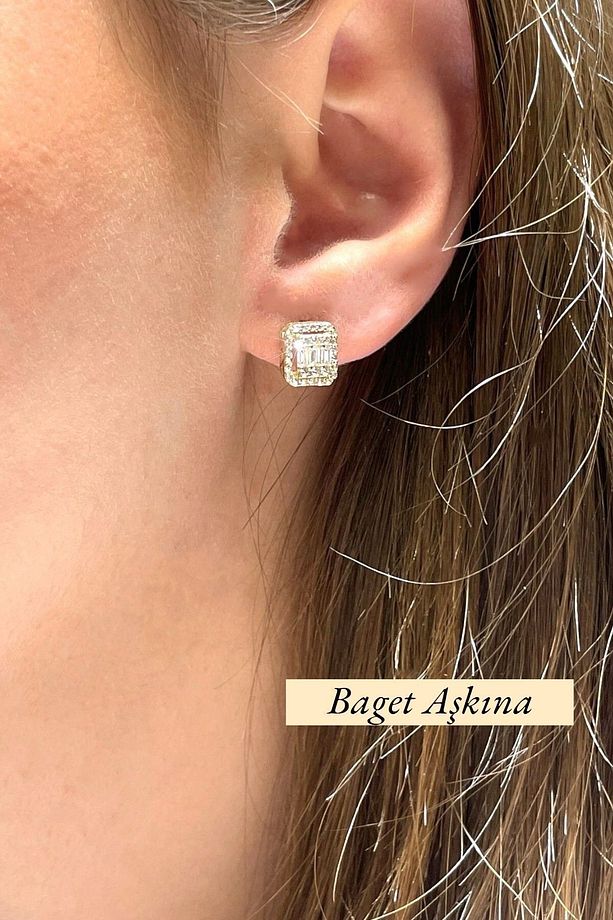 Altın Baget Küpe - 3