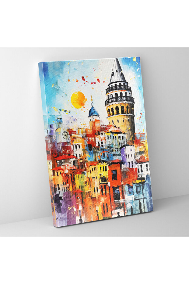 Galata Tower Wall Decoration - Galata Tower, Canvas Painting, Home Decoration, Contemporary Art