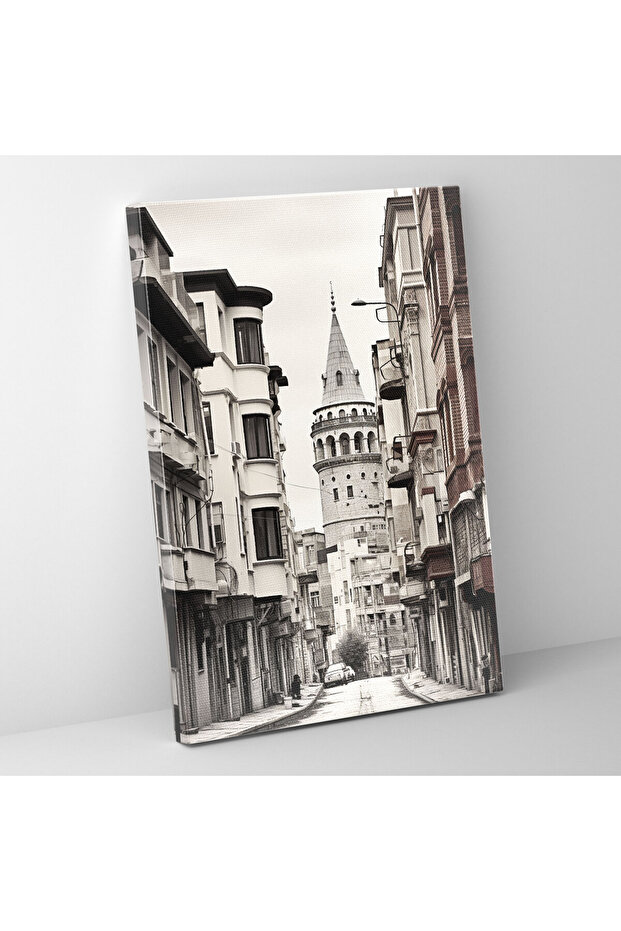 Galata Tower Canvas Painting - Galata Tower, Canvas Painting, Wall Art, Wall Decoration