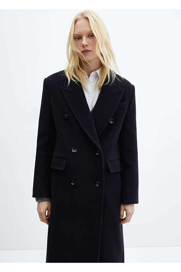 Manteco Wool Double Breasted Coat - 1