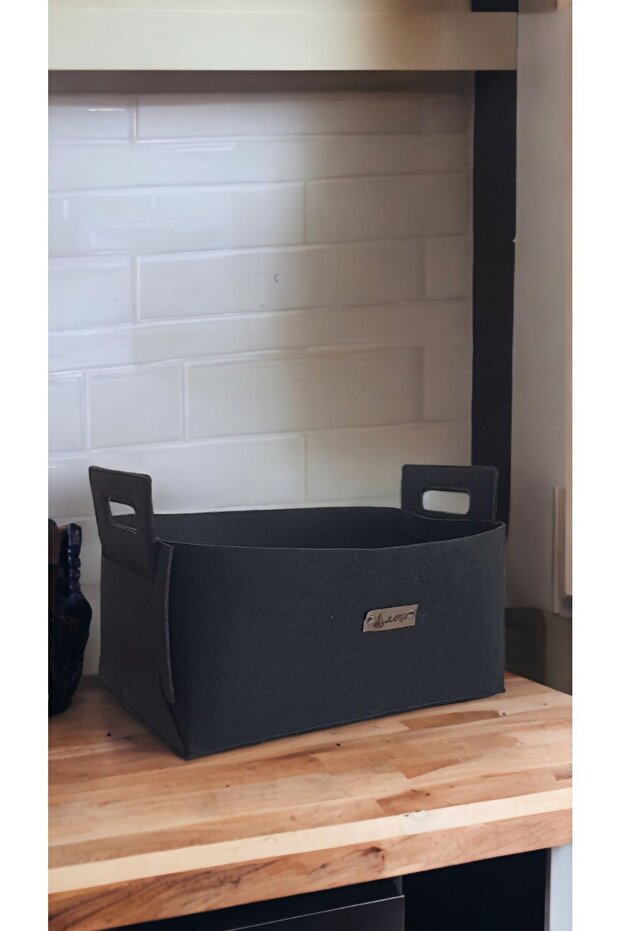 Under Cabinet Laundry Children's Room Toy Organizer Black Folding Storage Basket 40x 30 X 20