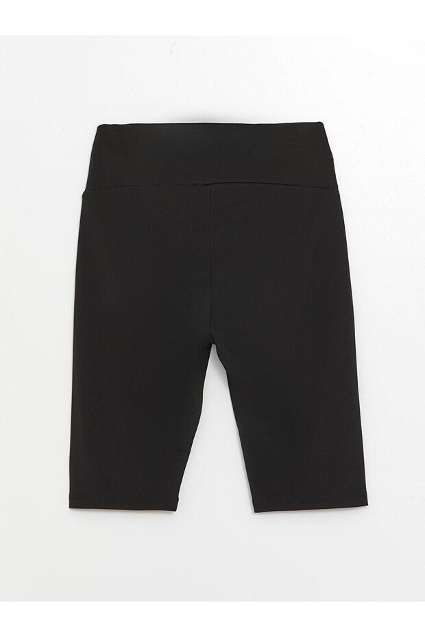 LCW Vision Kadın Beli Lastikli Düz Biker Şort Tayt - 6