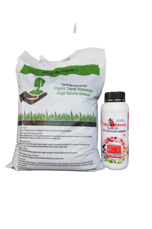 Hazır Set Süs Bitkileri Saksı Salon Balkon Hobi Sebze Meyve Çiçekler İçin 3 kg Toz + 1 lt Sıvı - 1