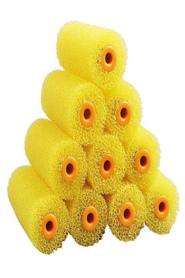 Mercan Rulo 10 Cm Yedek 10 Adet Grenli Boya Rulosu - 1