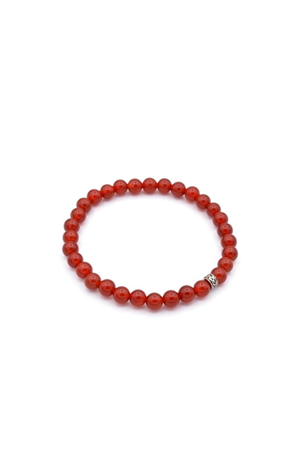 Genuine Natural Red Agate Bracelet, 1st Quality Natural Stone 001