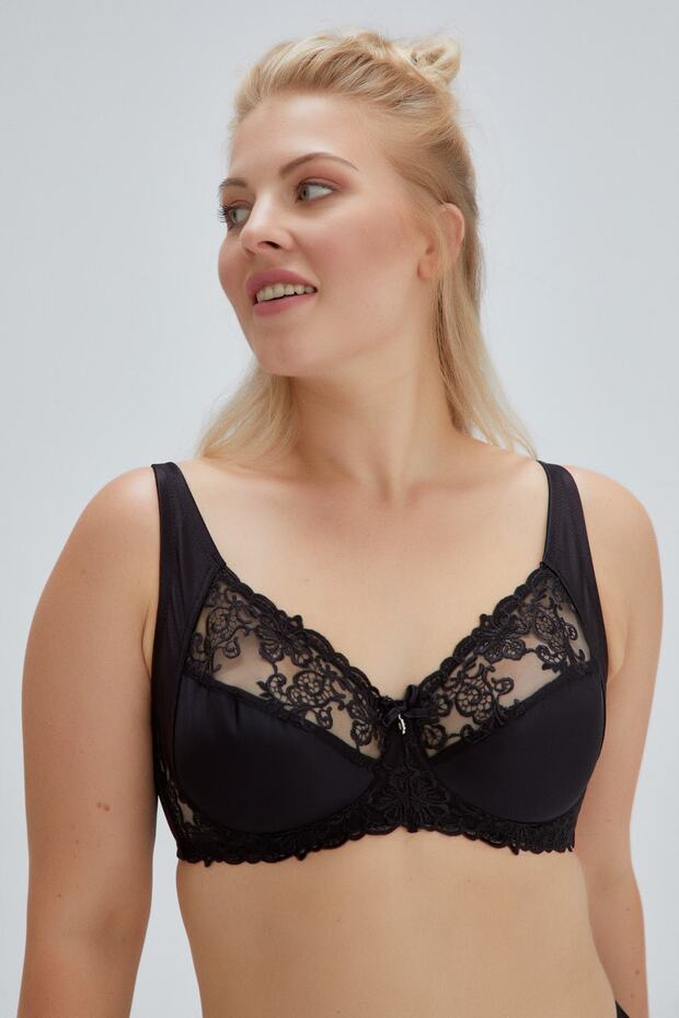 Black Carolin Minimizer Bra - 3
