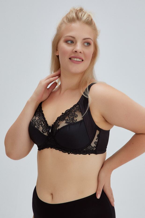 Black Carolin Minimizer Bra - 5