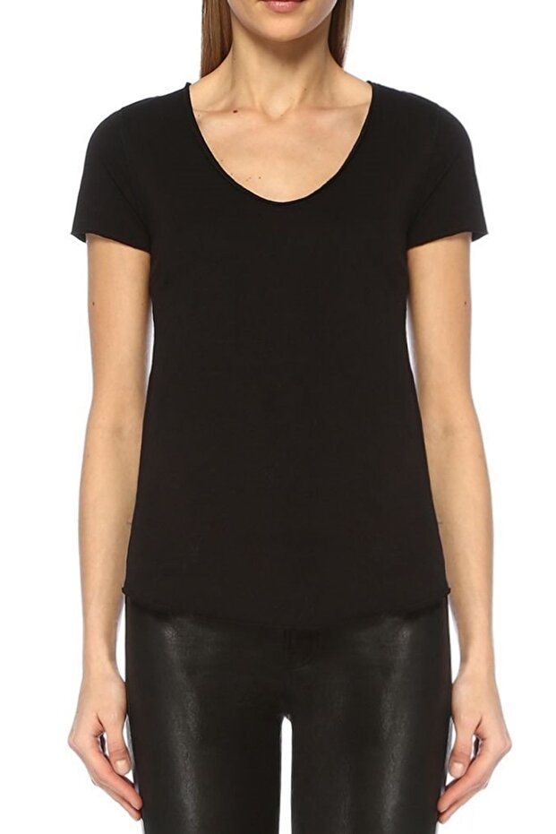Kadın Siyah T-Shirt URB001 - 2
