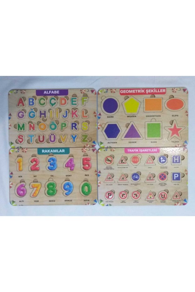 Wooden Set of 4 Puzzle-Educational Toy