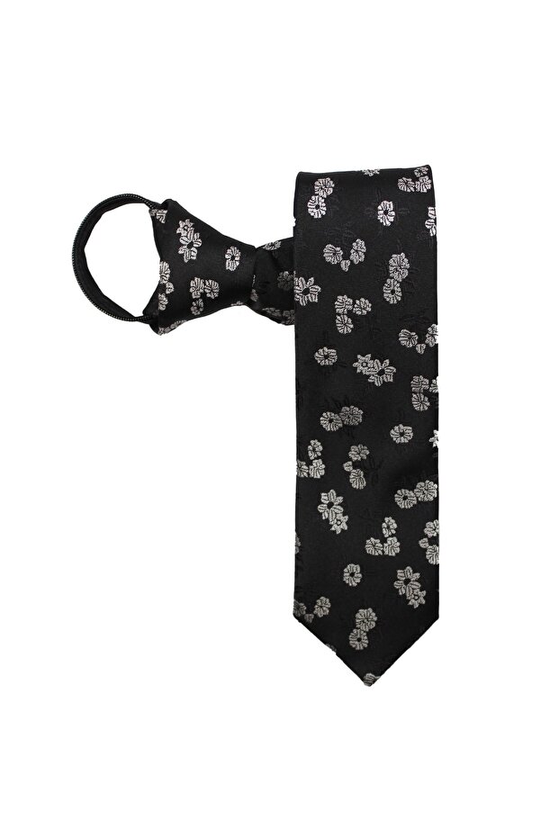 Patterned Zippered Tie - 1
