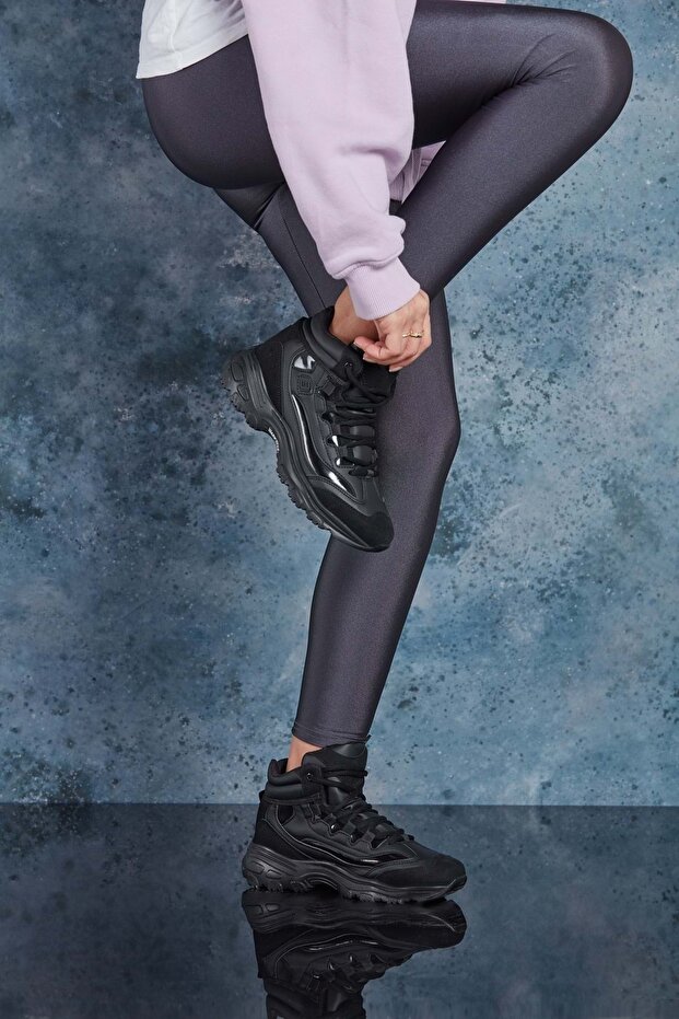 Siyah Kadın Sneaker - 2