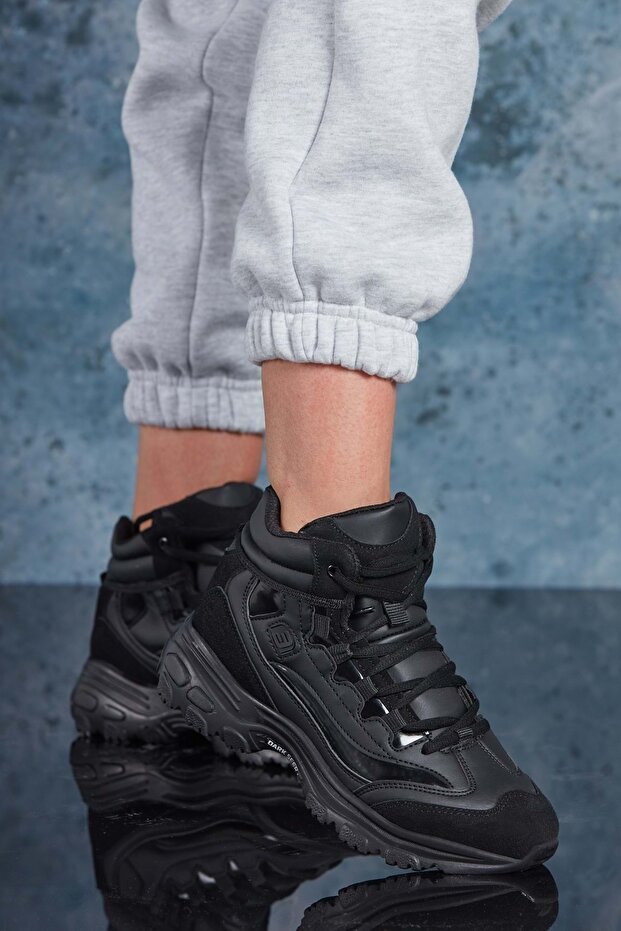 Siyah Kadın Sneaker - 3