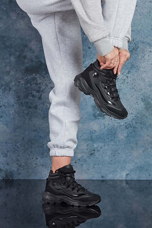 Siyah Kadın Sneaker - 4