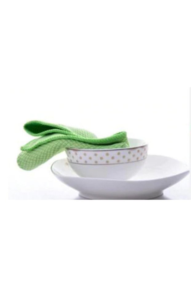 Green Color 1 Piece Antibacterial Microfiber Carpet Sofa Floor Cleaning Micro Cloth 40x40cm