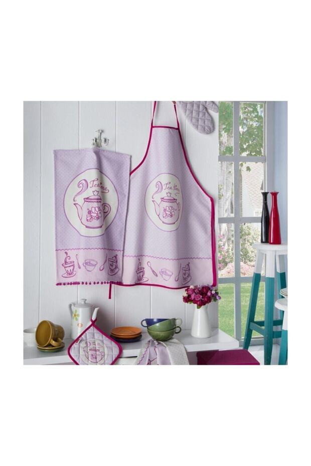 Crystal Mutfak Eldiveni + Tutkaç Set Tea - 1