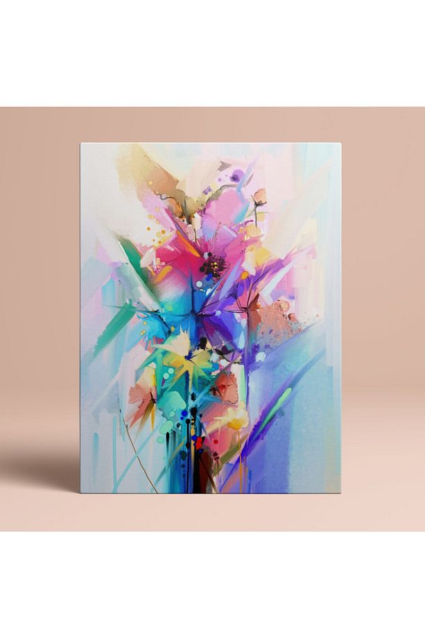 Kanvas Duvar Tablosu Tekli Canvas Soyut Tasarım Hp091 - 1