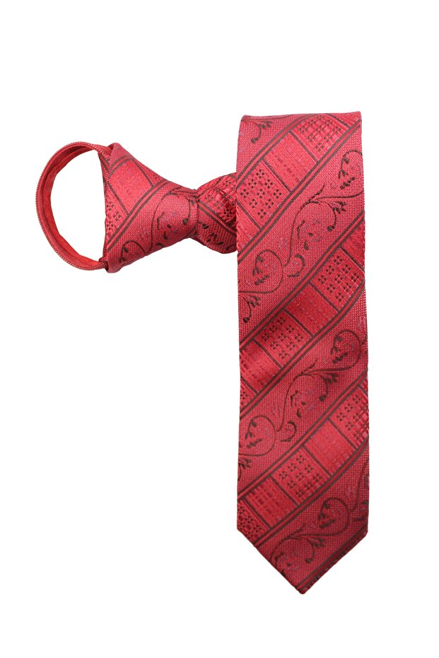 Checked Zippered Tie - 1