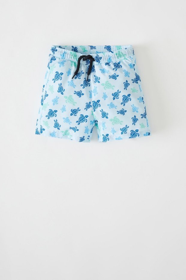 Baby Boy Turtle Print Swim Shorts V8768A221Hs