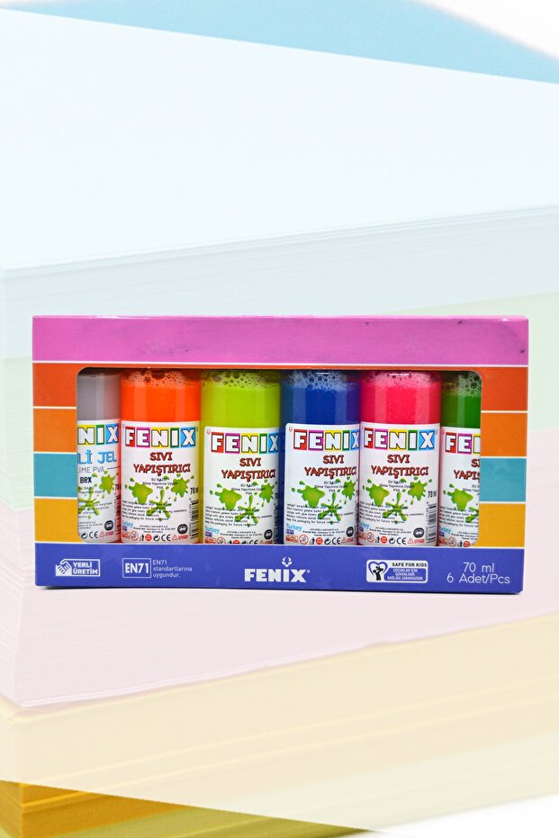 Slime Jeli Ve Boraks 5 Renk Slime Jeli + 70ml Sıvı Boraks Seti Slaym Malzemesi - 3