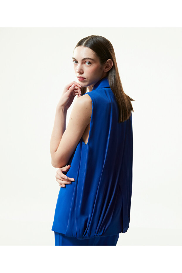 Kadın Mavi Yelek - 2