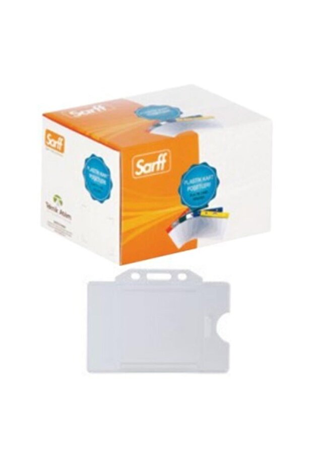 Horizontal ID Card Pouch 7.5 x 9.5 cm White (Pack of 100)