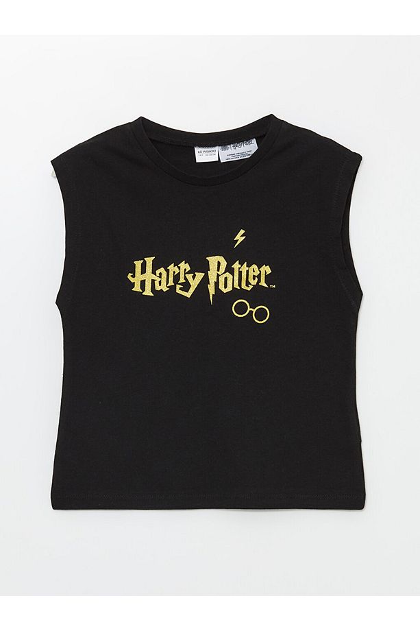 Bisiklet Yaka Harry Potter Baskılı Kız Çocuk Şortlu Pijama Takımı - 2