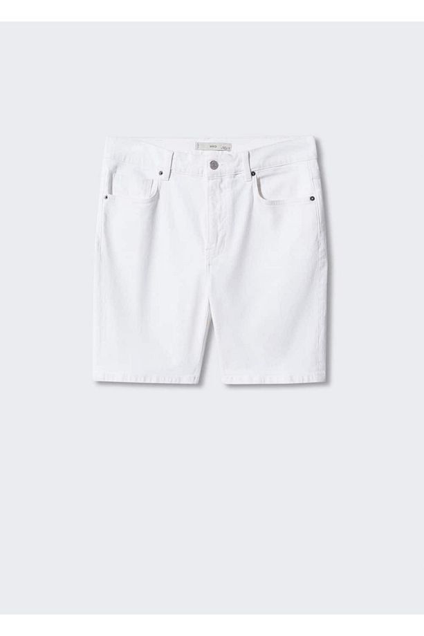 Regular fit denim bermuda şort - 3