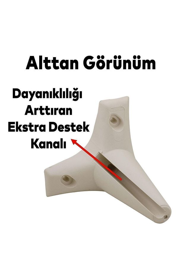 Aspen Lüks Krem Mobilya Kanepe Koltuk Tv Ünitesi Baza Yükseltici Ayağı Ayakları 12 Cm Ayak - 5