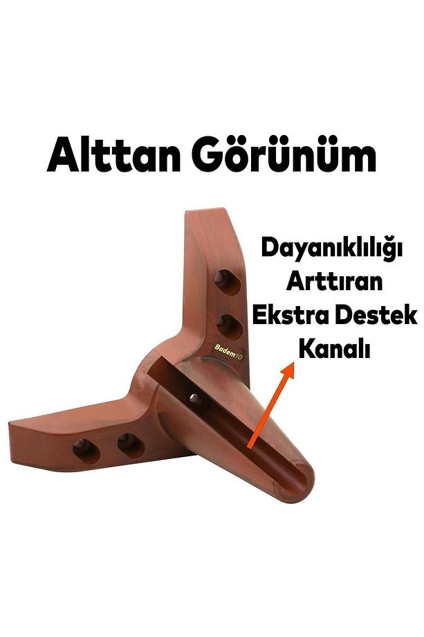 Aspen Lüks Mobilya Kanepe Koltuk Tv Ünitesi Baza Yükseltici Ayağı Ayakları 14 Cm Ahşap Desenli Ayak - 5