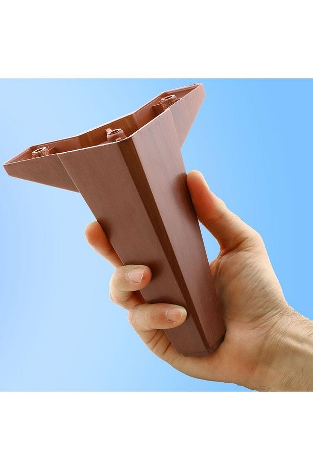 Sedir Lüks Mobilya Kanepe Koltuk Baza Tv Ünitesi Yükseltici Ayağı Ayakları 15 Cm Ahşap Desenli Ayak - 5