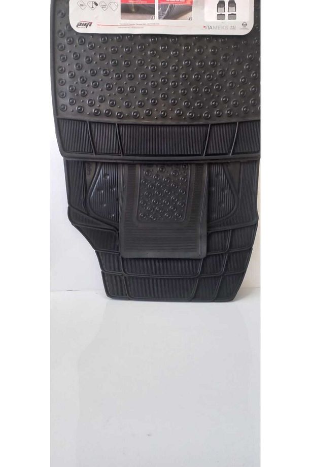 Bubble Base Universal Kauçuk Paspas Siyah Renk/100% Yüksek Kaliteli Yumuşak Kauçuk 1.kalite 5 Parça - 3