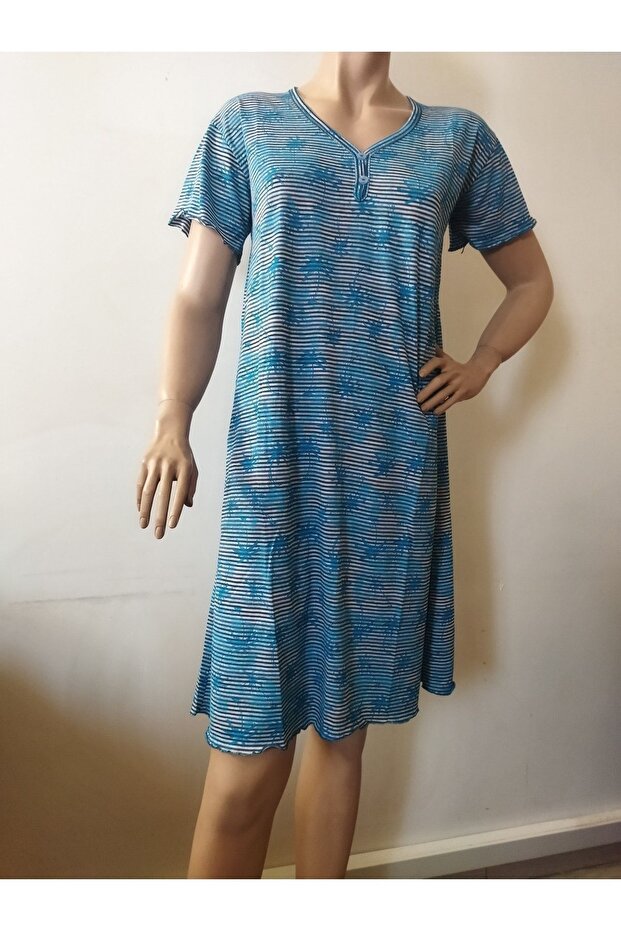 Baskılı Gecelik-Elbise - 2