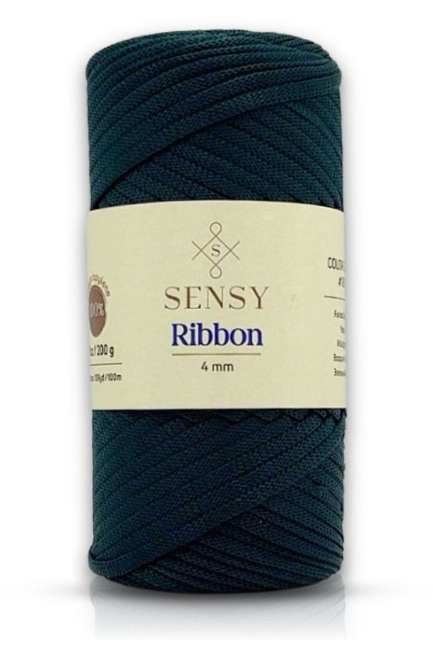 Premium Ribbon Polyester Makrome Ip 200 gr Polyester Ribbon Ipi Supla Ip Çanta Ipi Yeşil - 1