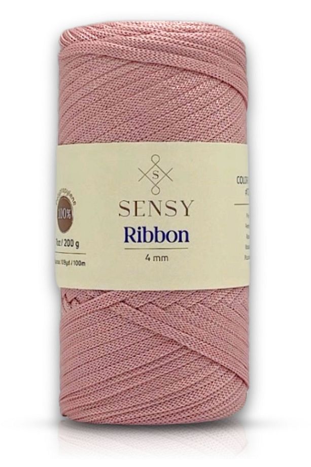 Premium Ribbon Polyester Ip 200 gr Polyester Makrome Ipi Bileklik Ipi Çanta Supla Ipi Hobi Ipi Pembe - 1