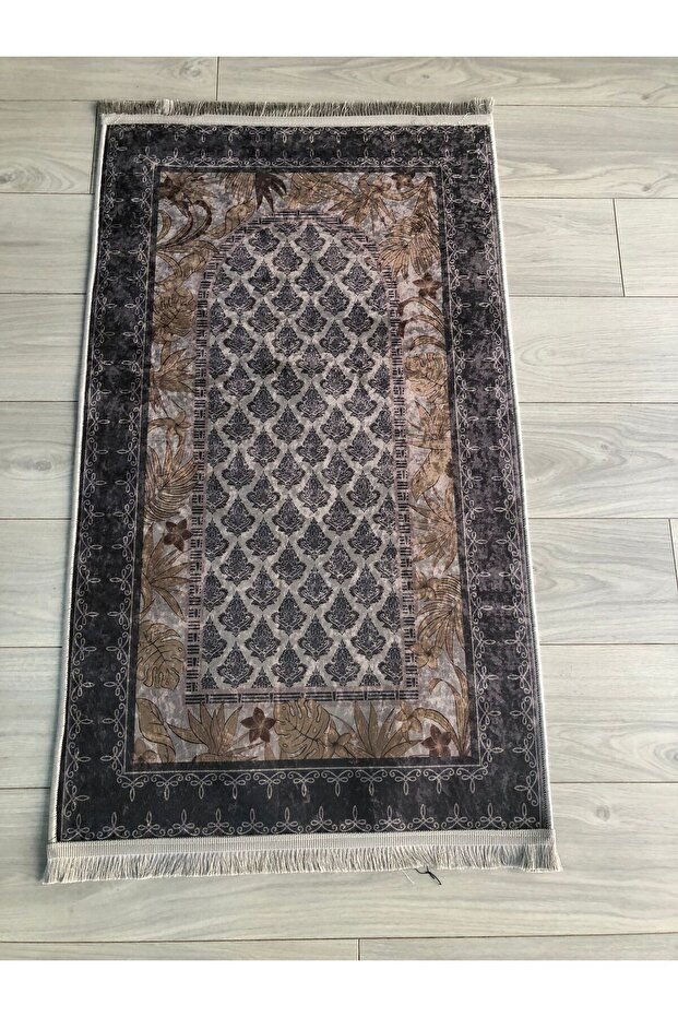 Non-Slip Base Machine Washable Digital Printed Prayer Rug 70x120cm