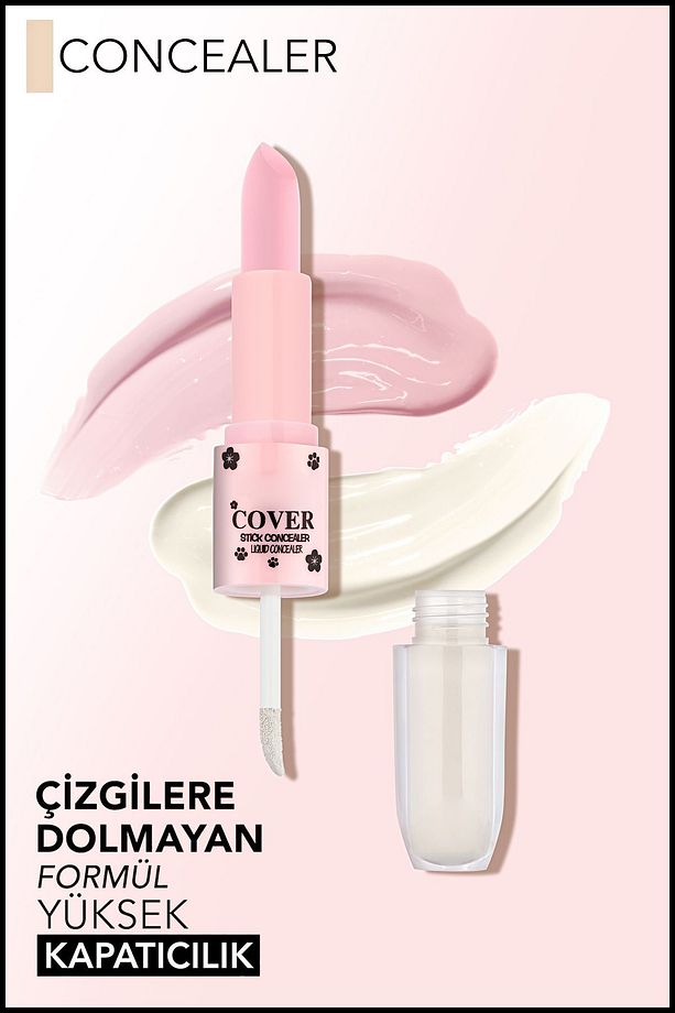 Likit Aydınlatı Fırçalı - Stick Göz Altı Kapatıcısı Concealer - 2
