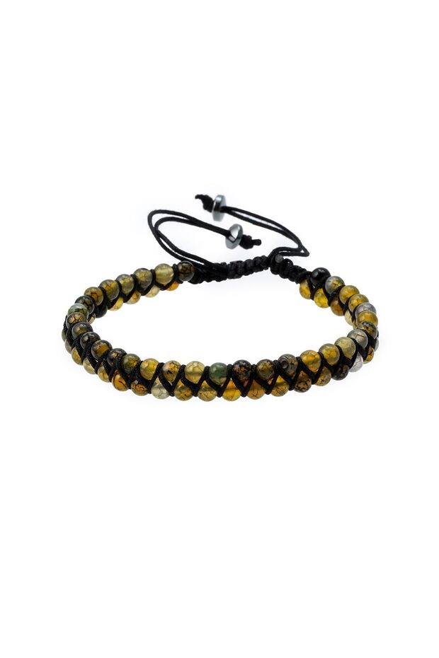 Bej Hematit Taş Bileklik - 1