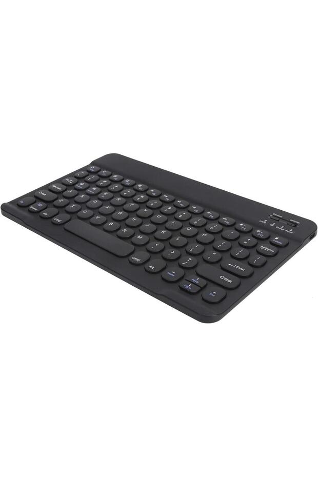 Samsung Galaxy Tab S4 SM-T830 10.5" Uyumlu Kablosuz Bluetooth Şarj Edilebilir Yuvarlak Tuşlu Klavye - 2