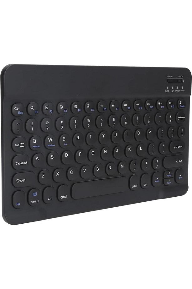 Samsung Galaxy Tab S4 SM-T830 10.5" Uyumlu Kablosuz Bluetooth Şarj Edilebilir Yuvarlak Tuşlu Klavye - 4