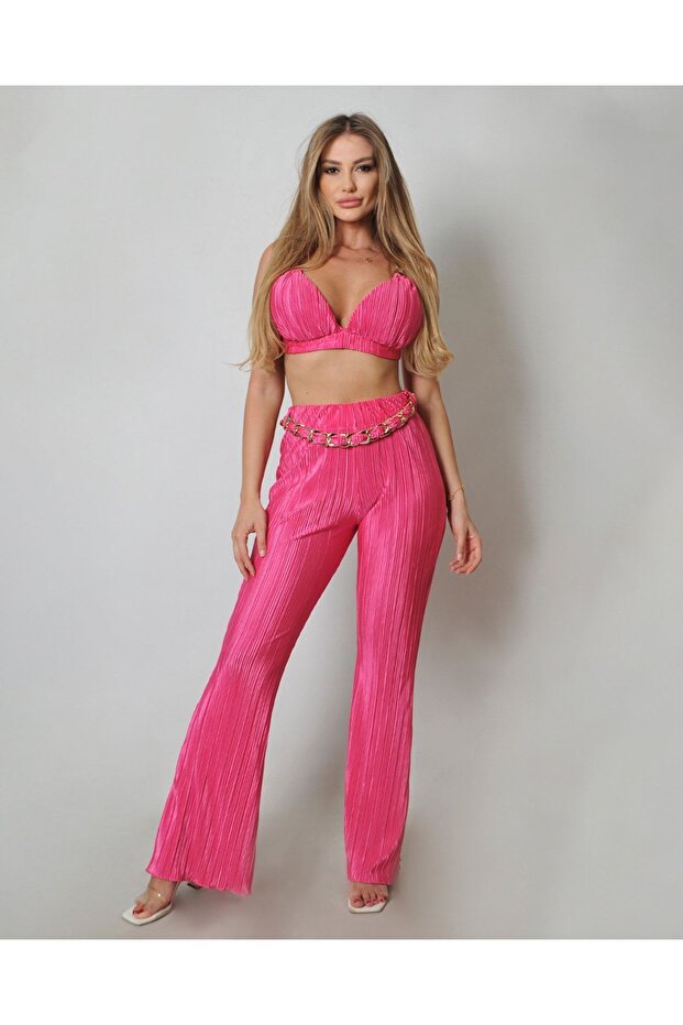 Kadın Pembe Piliseli Takım - 3