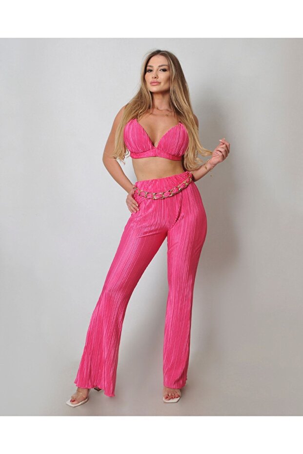 Kadın Pembe Piliseli Takım - 1