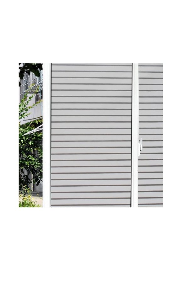 Anti-Scratch Frosted Glass Sandblasted Decorative Striped Glass Foil 152 cm Wide
