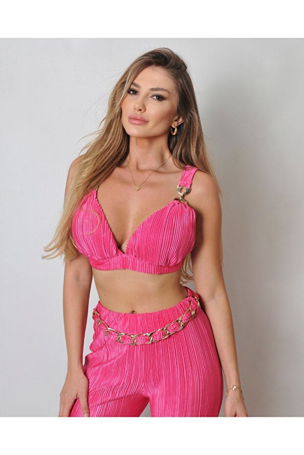 Kadın Pembe Piliseli Takım - 5