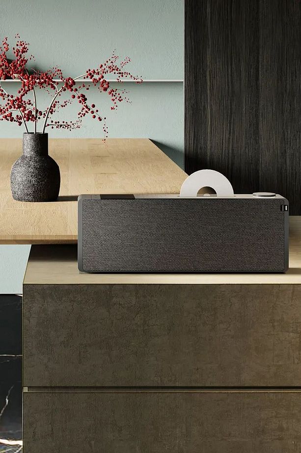 Klang S3 Light Grey 46,0cmx16cmx9cm Taşınabilir Bluetooth Hoparlör İnternet Radyosu CD Çalar - 8