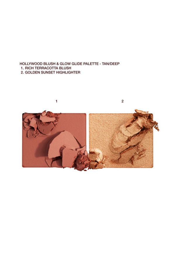 HOLLYWOOD BLUSH & GLOW GLIDE PALETTE TAN TO DEEP - 6