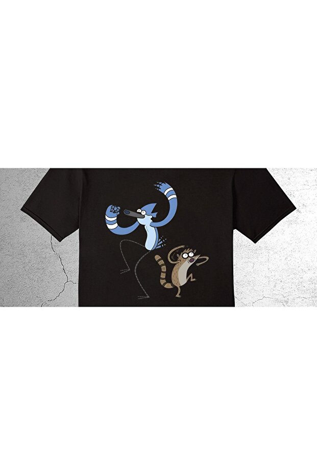 Regular Show Sürekli Dizi Mordecai Rigby Dans Çocuk Tişört 3043s - 2