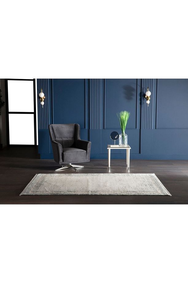 Legro 13717 Akrilik Therapist Mavi Modern Salon Halıları - 2