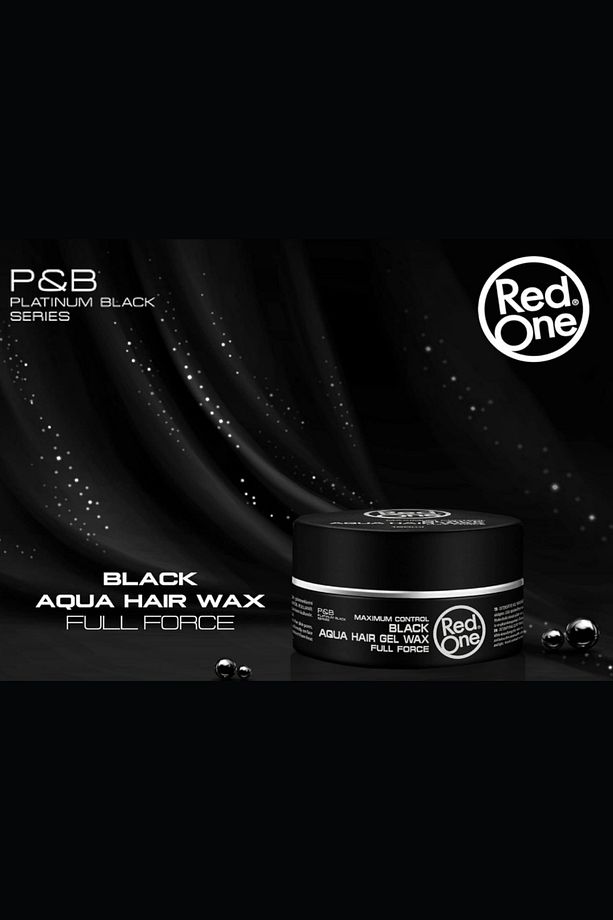 Aqua Saç Waxı Siyah 50 ml Seyahat Boyu Kiraz Kokusu Güçlü Tutuş Erkek ve Kadın Saç Wax - 4