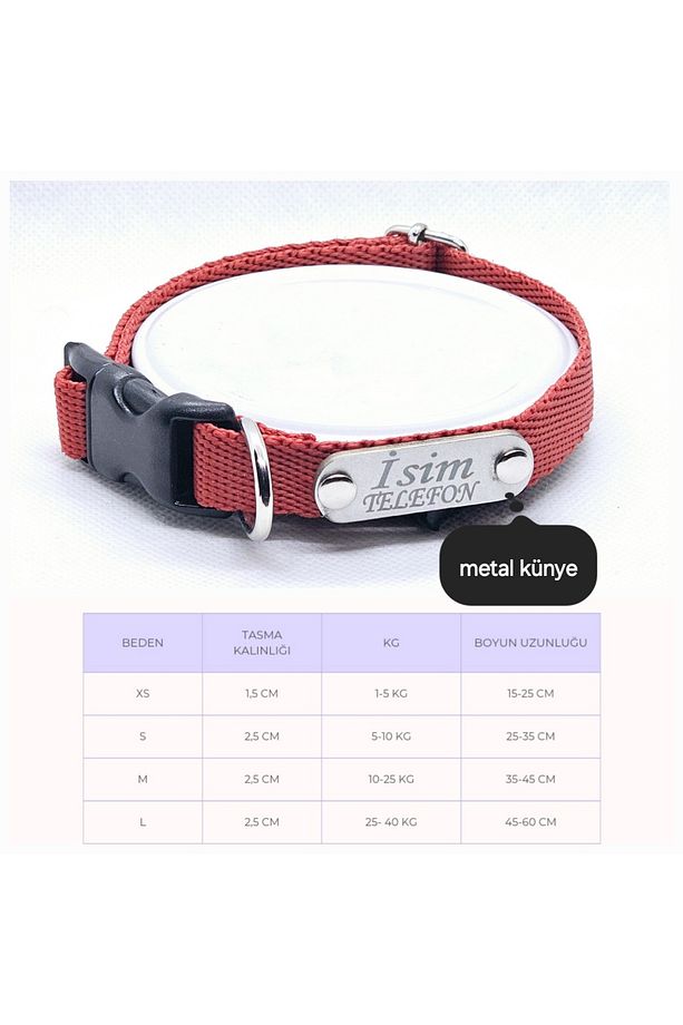 Ayarlanabilir Yavru, Mini Ve Orta Irk Köpek Tasması, Köpek Tasma Ve Künyesi, Sağlam Köpek Tasması - 1